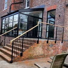 Glass Balustrade & Iroko Handrails, Timperley, Manchester